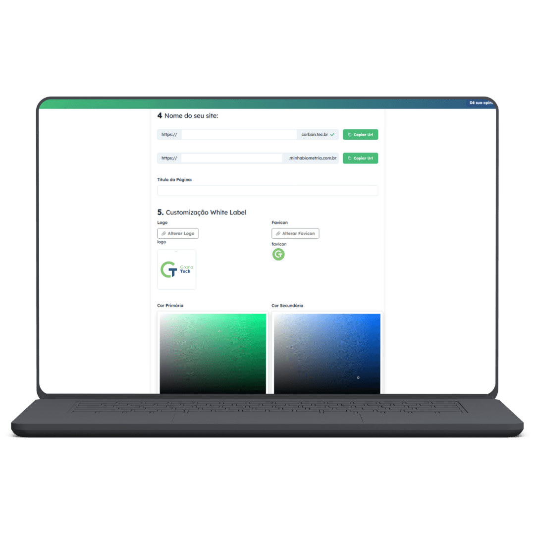 Configure sua Whitelabel